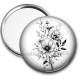 Miroir de poche - fleur