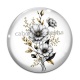 Cabochon Verre - fleur