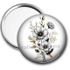 Miroir de poche - fleur