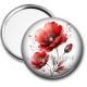 Miroir de poche - coquelicot