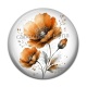 Cabochon Résine - coquelicot
