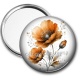 Miroir de poche - coquelicot
