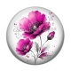 Cabochon Résine - coquelicot