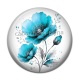 Cabochon Résine - coquelicot