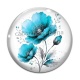 Cabochon Verre - coquelicot