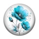 Cabochon Résine - coquelicot