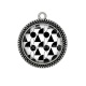 Pendentif Cabochon Argent - fond abstrait 
