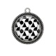 Pendentif Cabochon Argent - fond abstrait 