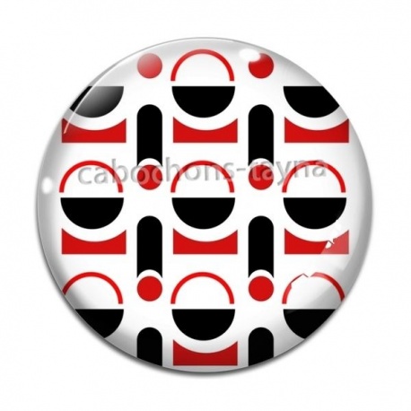Cabochon Verre - fond abstrait 