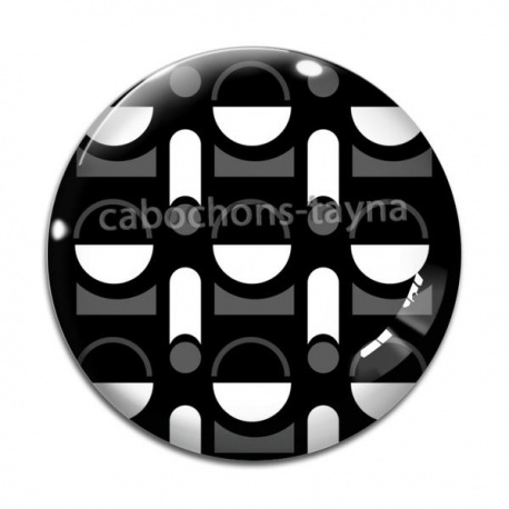 Cabochon Verre - fond abstrait 