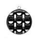Pendentif Cabochon Argent - fond abstrait 