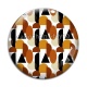Cabochon Verre - fond abstrait 
