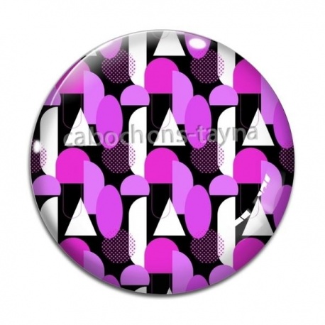 Cabochon Verre - fond abstrait 