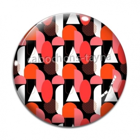 Cabochon Verre - fond abstrait 