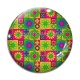 Cabochon Verre - fond fleur