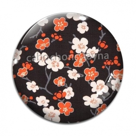 Cabochon Verre - fleur