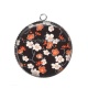 Pendentif Cabochon Argent - fleur