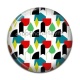 Cabochon Résine - fond abstrait 