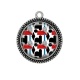 Pendentif Cabochon Argent - géométrique