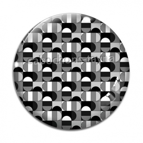 Cabochon Verre - géométrique