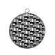 Pendentif Cabochon Argent - géométrique