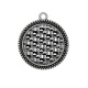 Pendentif Cabochon Argent - géométrique