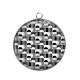 Pendentif Cabochon Argent - géométrique