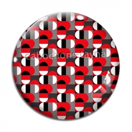 Cabochon Verre - géométrique