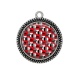 Pendentif Cabochon Argent - géométrique