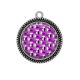 Pendentif Cabochon Argent - géométrique
