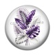 Cabochon Résine - feuille exotique 