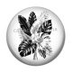 Cabochon Résine - feuille exotique 