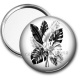 Miroir de poche - feuille exotique 