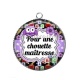 Pendentif Cabochon Argent - pour une chouette maîtresse
