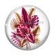 Cabochon Verre - feuille exotique 
