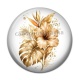 Cabochon Résine - fleur exotique