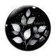 Cabochon Verre - feuille 