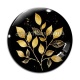 Cabochon Verre - feuille 