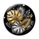 Cabochon Verre - feuille exotique 