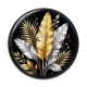 Cabochon Résine - feuille exotique 