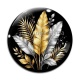 Cabochon Verre - feuille exotique 