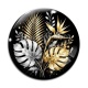 Cabochon Verre - feuille exotique 