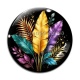 Cabochon Verre - feuille exotique 