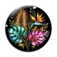 Cabochon Verre - feuille exotique 
