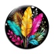 Cabochon Verre - feuille exotique 