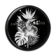 Cabochon Résine - fleur exotique 