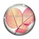 Cabochon Verre - feuille 