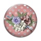 Cabochon Verre - fleur