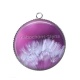 Pendentif Cabochon Argent - pissenlit