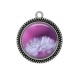 Pendentif Cabochon Argent - pissenlit
